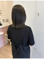 エウ(eu)&nbsp;切りっぱなしロブ／オリーブグレージュ