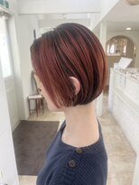 エクファ ヘア シェリル 草津 南草津店(ex-fa hair cherir)&nbsp;ミルクティーブロンド/ダークブルー/デジタルパーマ/南草津