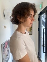 ペレ 原宿(PELE)&nbsp;ダークパープルナチュラルショート夏のヘアアレンジ原宿