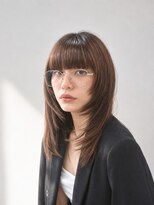 トラップヘアー 大人かわいい顔周りレイヤー