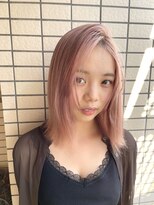 シード 成増 下赤塚店(ced.) ケアブリーチダブルカラーピンクベージュ下赤塚