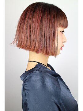 ジャコ ヘアー(jako HAIR) 【jako】切りっぱなしボブ　ピンク