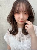 #韓国風くびれヘア#インナーカラー#マロンベージュ#ガレット梅田