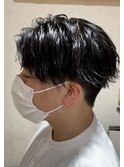 刈り上げセンターパート