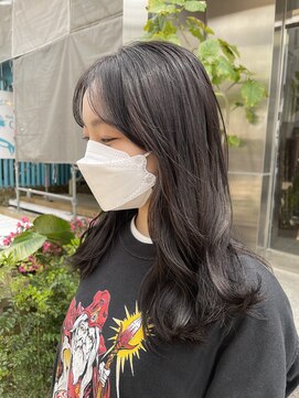 ヘアーメイクオズ(hair make O/S) ヘアーメイクオズ＆金あゆみ　暗髪☆韓国ミディ