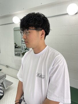 ウェルネス(Wellness) スパイラルツーブロックマッシュアップバングコンマヘア53