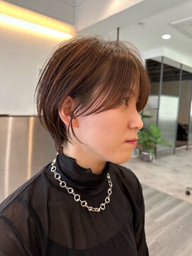 ビューエヒメ(VIEW EHIME) 大人ラフウェーブ20代30代40代ボブブラウンスウィングショート