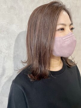 ターフタカサキディエル(TURF TAKASAKI D.L) 外ハネボブ/アッシュピンクベージュ