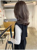 【ミントベージュ×レイヤーカット】