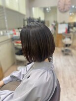 ヒラソル(girasol)&nbsp;ショートボブ_髪質改善ストレート_水素ケア_グレイヘア