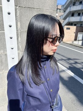 スーハ 恵比寿(SUUHA) レイヤーロング＆フェイスレイヤーモード黒髪ロング