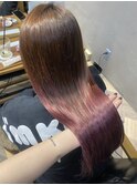色落ちもイイ感じなパープルピンク