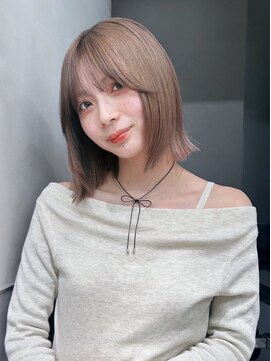 アルバム 渋谷パルコ(ALBUM) 外ハネボブショートミディアムボブおくれ毛_ba549791
