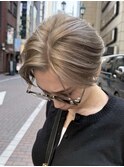 ハンサムショート ミルクティーベージュ オールドマネー 銀座