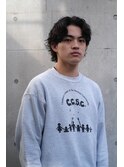 毛流れパーマ　ミディアムウルフ