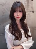 韓国ヘアー/ダブルカラー/ハイライト/イメチェン/エクステ/梅田