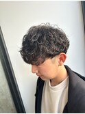 マッシュ×シャドウパーマ
