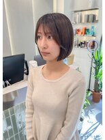 ロンドリゼル 札幌(Lond RiseL) オリーブグレー/前髪/ボブ/マロンベージュ/レイヤーカット/小顔