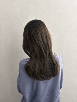 クム 横浜(qumu) 【qumu】オリーブベージュ×ロングレイヤー