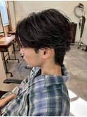 フェザーパーマ/リバースセンターパート/毛流れパーマ/千葉駅/関