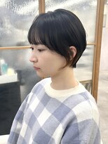 ヘアサロン ドットプラス 町田店(dot. plus)&nbsp;【中西里美】耳掛けショート/黒髪カタログ/顔周りカット