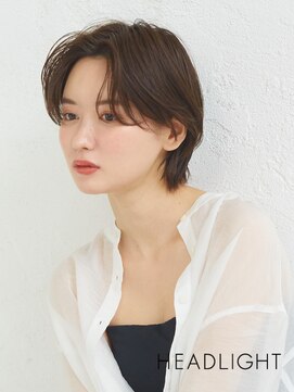 ソーエン バイ ヘッドライト 横須賀中央(soen by HEADLIGHT) 小顔似合わせショートウルフ#ダークアッシュ#シャンパンベージュ