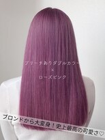 サラジュ 仁川店(SARAJU)&nbsp;【ブリーチ特化】今田担当 ブリーチあり×ローズピンク