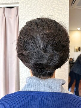 クロス(CROSS) 大人ショート/ひし形／60代70代/ミセスヘア