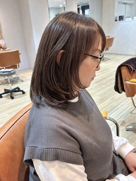 リアン 綱島(Lien) 透明感グレージュ/ケアカラー/ミディアム/髪質改善カラー