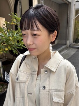 エヴリンアンドペイジ(Evelyn&paige) 丸みショート/ブラウンカラー【神戸元町/水原】