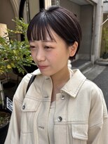 エヴリンアンドペイジ(Evelyn&paige) 丸みショート/ブラウンカラー【神戸元町/水原】