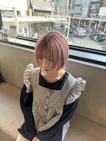 ロカリタ キョウト 河原町三条店(ROCAReTA kyoto) ピンクベージュ レイヤー ダブルカラー ハイトーンカラー