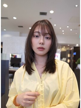 ヴィサージュ ギンザ VISAGE GINZA やわらかミディ×シースルーバング