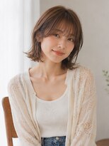 きいろのゾウ&nbsp;波巻きボブ/ミルクティーベージュ/こなれ感