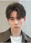 原宿ルーズパーマ波巻きツイストスパイラルパーマセンターパート
