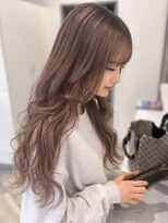 アース コアフュールボーテ 松本庄内店(EARTH coiffure beaute)&nbsp;ピンクベージュ_アドミオカラー_ダブルカラー_レイヤーカット