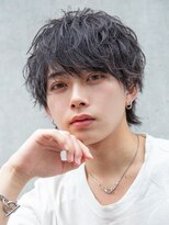 シティ メンズ(CITY men's) メンズフェザーパーマツーブロックセンターパート