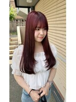 ヘアーサロン トゥリークル(Hair Salon Treacle)&nbsp;ピンクカラー×レイヤーカット