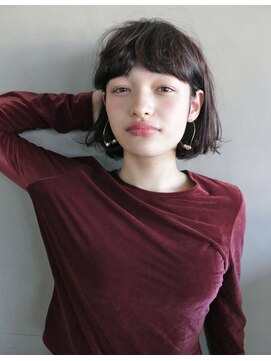 ナヌーク シブヤ(nanuk shibuya) 【nanuk】ナチュラルなクセ感と暗めカラーで大人っぽいボブに◇