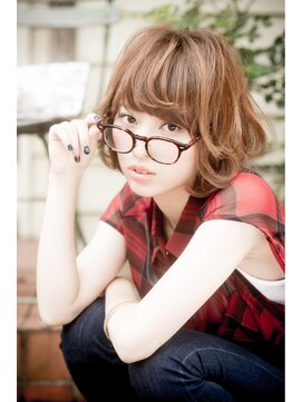 クラン(clan) フェミニンセミディ斜めバングで大人かわいい