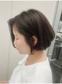 前髪なしのカジュアルショートボブ【Ruufus恵比寿渋谷】314b3