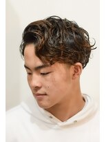 サロン(SALON)&nbsp;【SALON】ソフトツーブロックウェットウェーブ　青木晃平