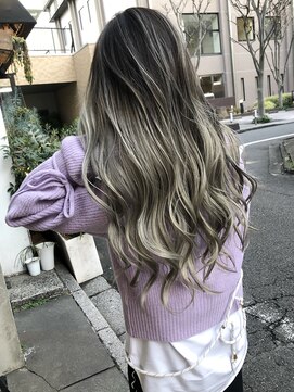 メリー(merry craftsman's factory) 【merry】ピンクベージュバレイヤージュハイライトグレージュ