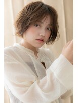 カバーヘア イヴ 戸頭店(COVER HAIR EVE)&nbsp;フレンチガーリー大人ハイライト小顔ミニボブZ戸頭20代30代40代