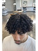 ツイストスパイラルパーマアフロツイストパーマ波巻きスパイラル