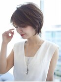 小顔/ひし形/クビレ/丸み/ボブ/20代/30/代/40代/大人ショート