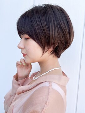 ロンド エスポワール 錦糸町(Lond espoir) 〇韓国前髪ショートボブピンクベージュシースルーバング