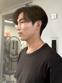 ワンズ リー 下北沢店(ONE's ly)&nbsp;毛流れパーマ　センターパート【下北沢/下北沢駅/メンズパーマ】