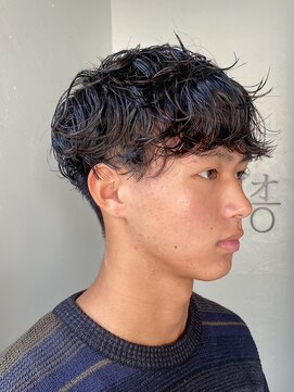 ソーコ 渋谷(SOCO) メンズニュアンスパーマ波巻きスパイラルメンズパーマ