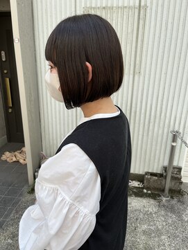 アッシュ 下北沢店(Ash) シルエットが綺麗なナチュラルボブ